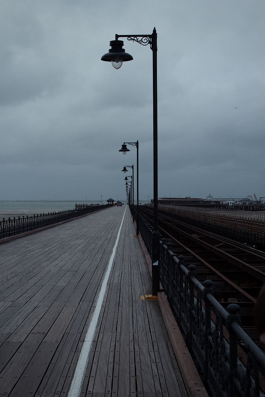 deep, emotional, dockyard, pier, lonely, sea, sky, cloud - sky HD wallpaper
