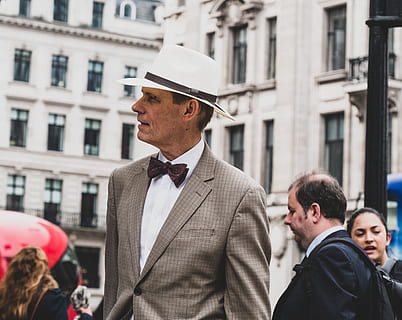 man looking side, person, suit, human, people, coat, overcoat HD wallpaper
