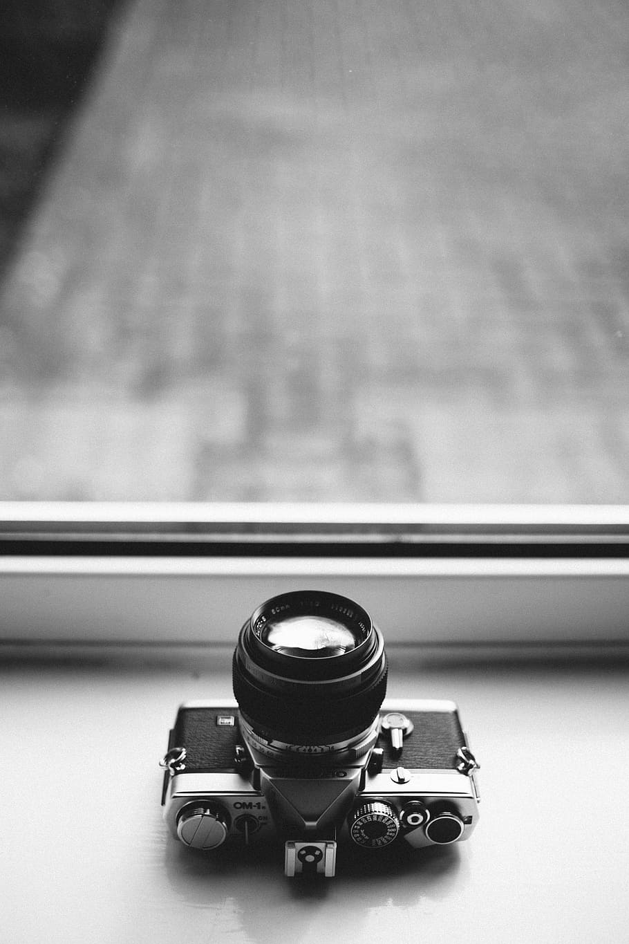 Grayscale Photography of Dslr Camera, Analogue, aperture, black and white