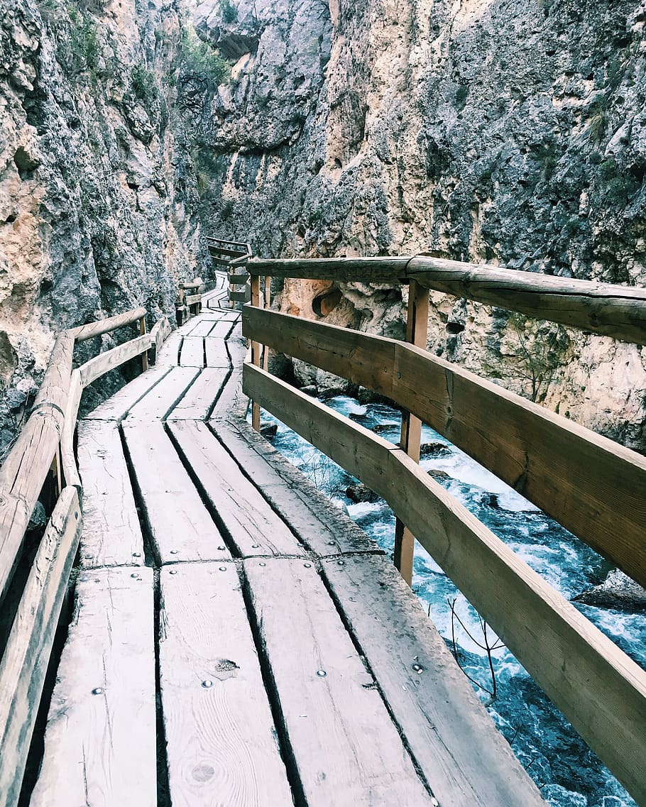 spain, castril, river, bridge, connection, built structure HD wallpaper