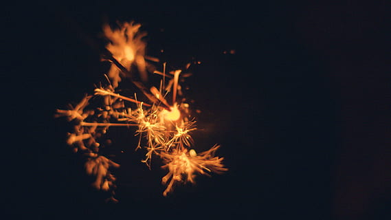 orange firecrackers, bonfire, flame, light, flare, nature, outdoors HD wallpaper