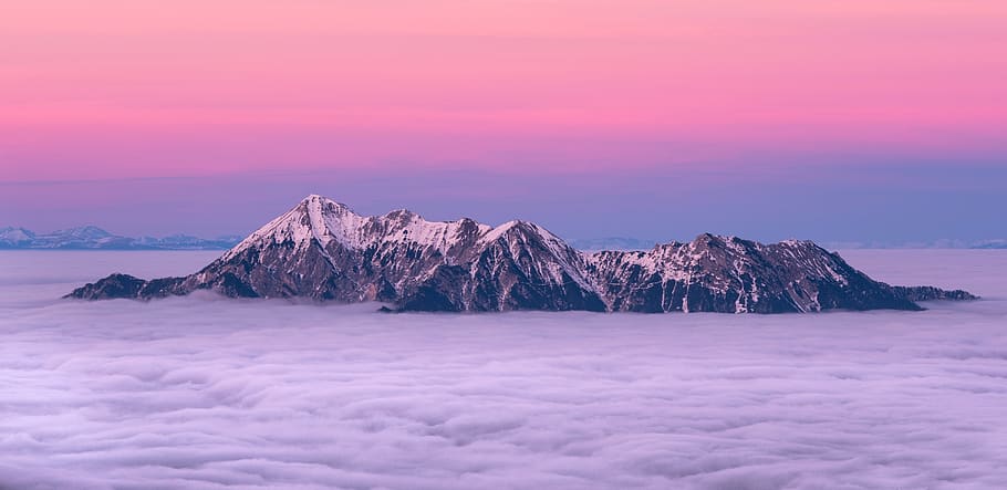 snow, winter, white, cold, weather, ice, nature, clouds, sky HD wallpaper