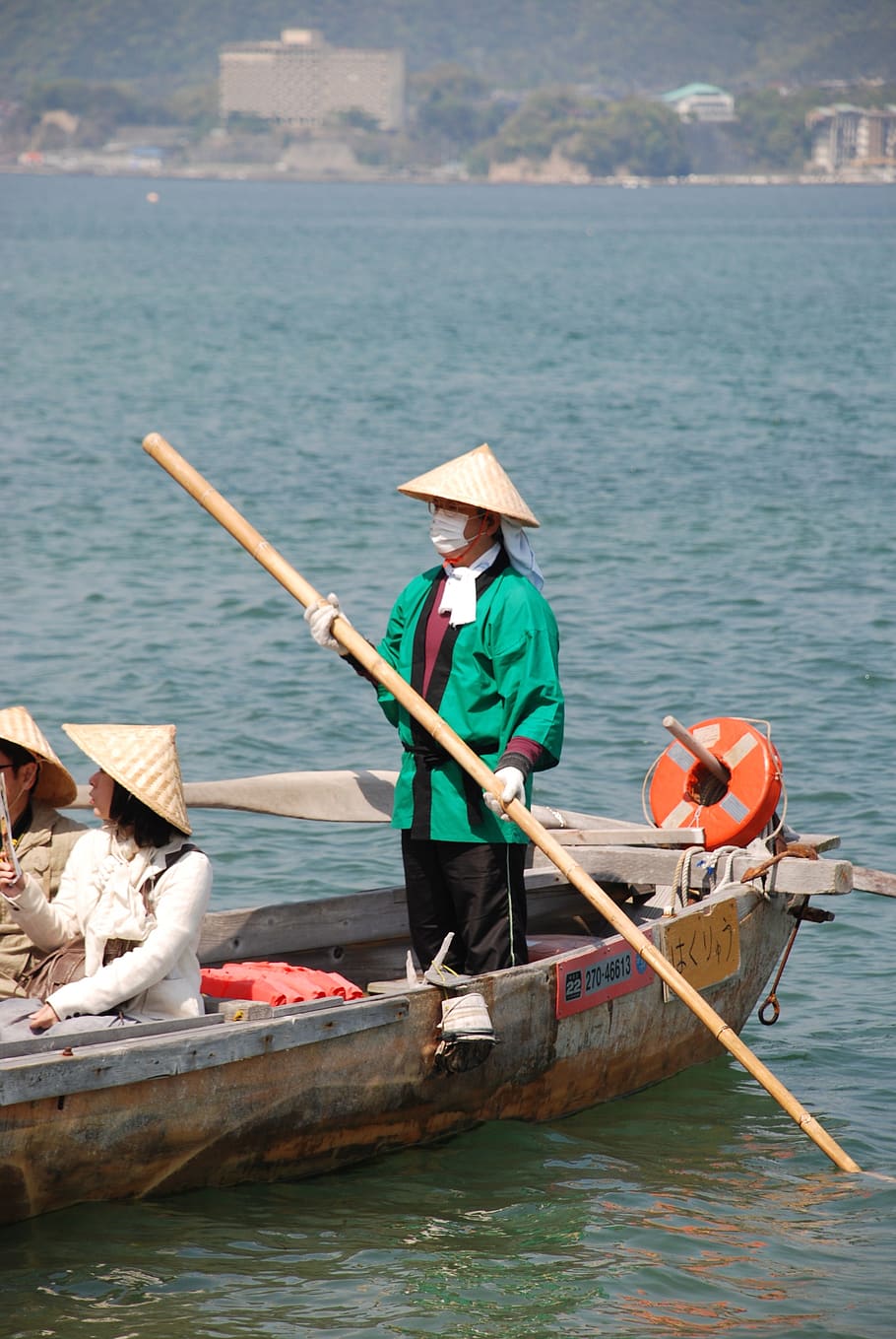 water, nautical vessel, transportation, hat, oar, mode of transportation, HD wallpaper