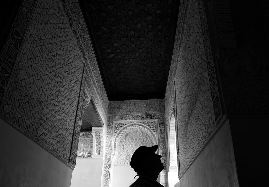 spain, granada, alhambra, architecture, built structure, real people HD wallpaper