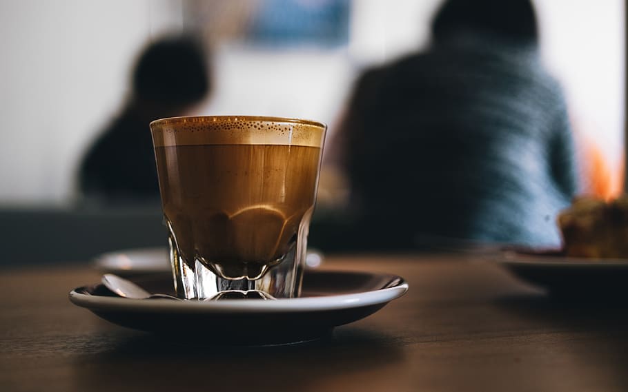 coffee, cafe, drink, cup, caffeine, brown, espresso, aroma, HD wallpaper