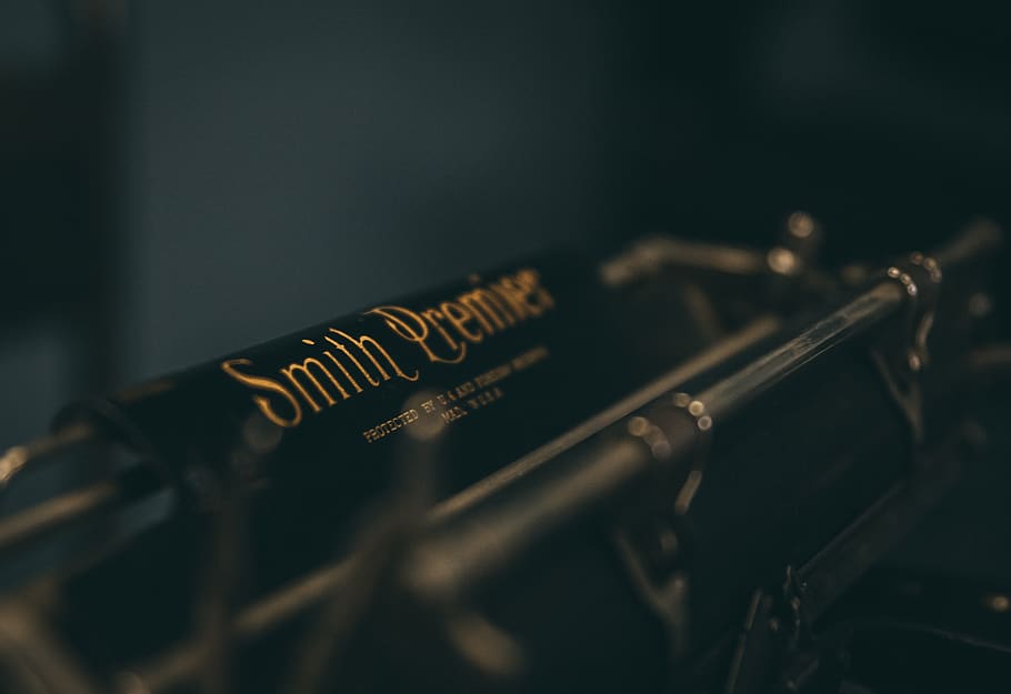 Smith Premier logo, selective focus, close-up, music, indoors HD wallpaper