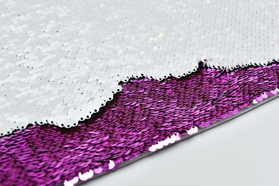 sequins, pillowcase, white, purple, platelets, seat cushions HD wallpaper
