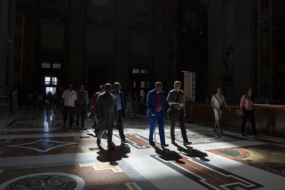 people walking on hall, asphalt, tarmac, road, person, human HD wallpaper