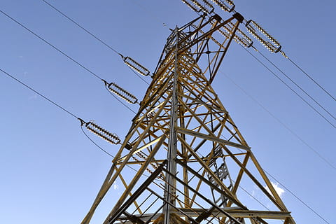 electrical, sky, power, voltage, energy, supply, straight line HD wallpaper
