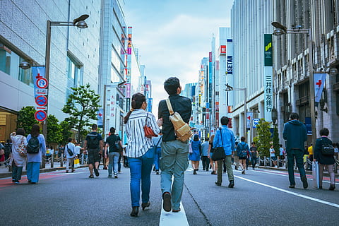 people walking on asphalt road, person, human, street, city, urban HD wallpaper