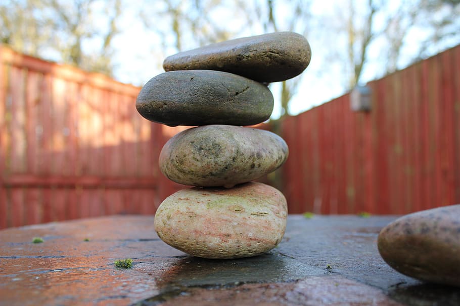 zen, stability, balance, stone, cobblestone, pile, stack, column HD wallpaper