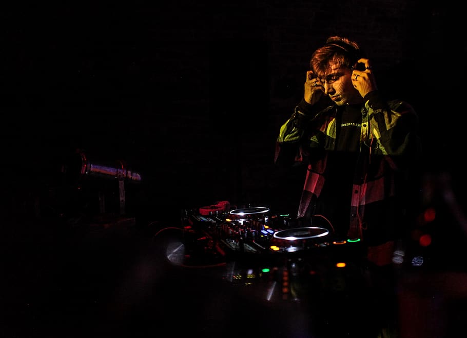DJ playing controller, person, people, human, music, czechia, HD wallpaper