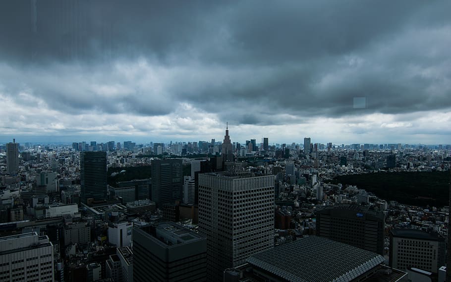 building exterior, city, architecture, built structure, cloud - sky HD wallpaper