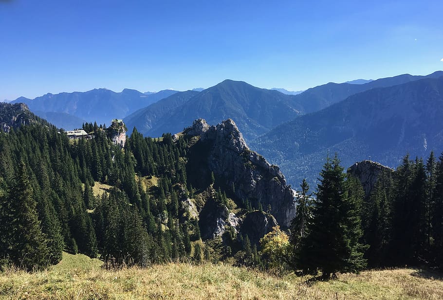 mountain panorama, alpine, bavaria, scenics - nature, tranquil scene HD wallpaper