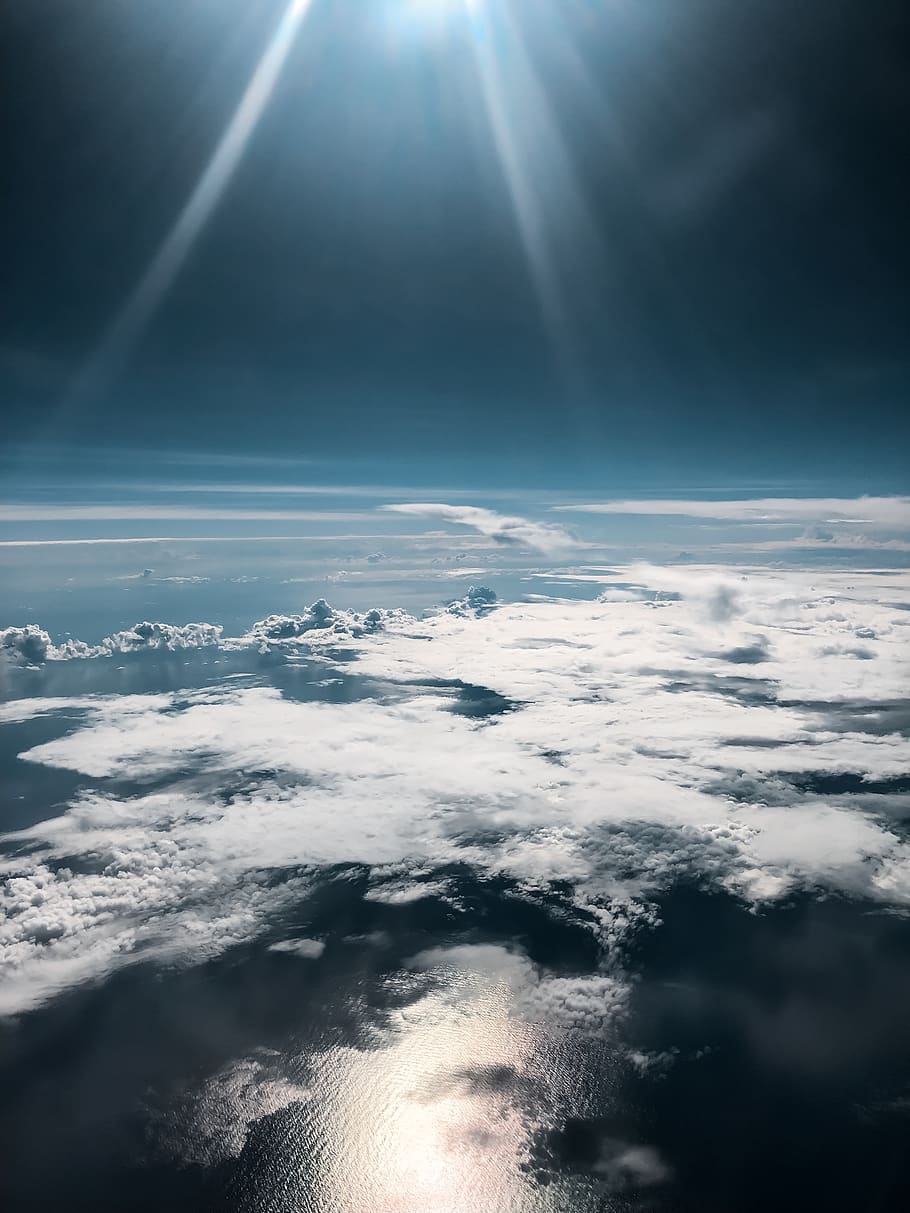 nature, outdoors, sky, sunlight, sphere, cloud, in the sky HD wallpaper