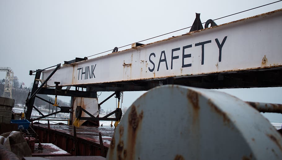 canada, goderich, rust, think, beam, old, saftey, text, sky HD wallpaper