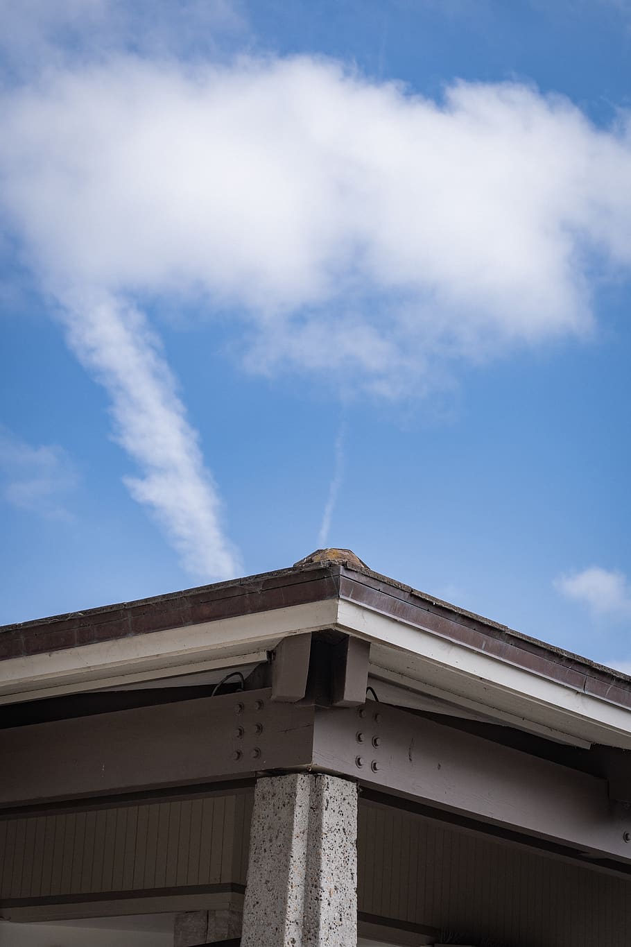sky, architecture, cloud, blue, built structure, low angle view HD wallpaper
