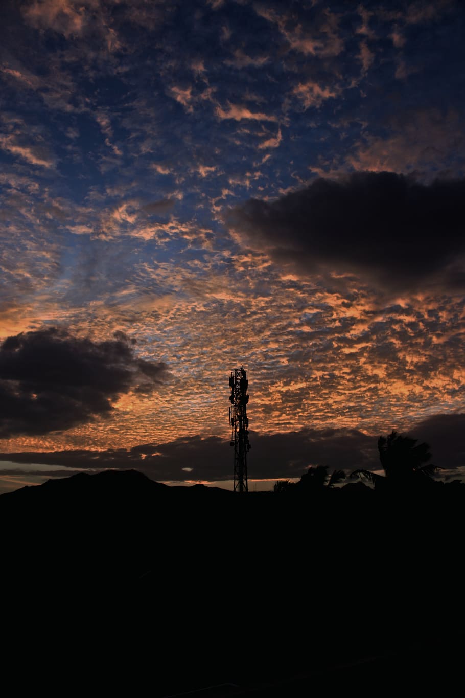 silhouette, sky, cloud - sky, sunset, scenics - nature, beauty in nature HD wallpaper