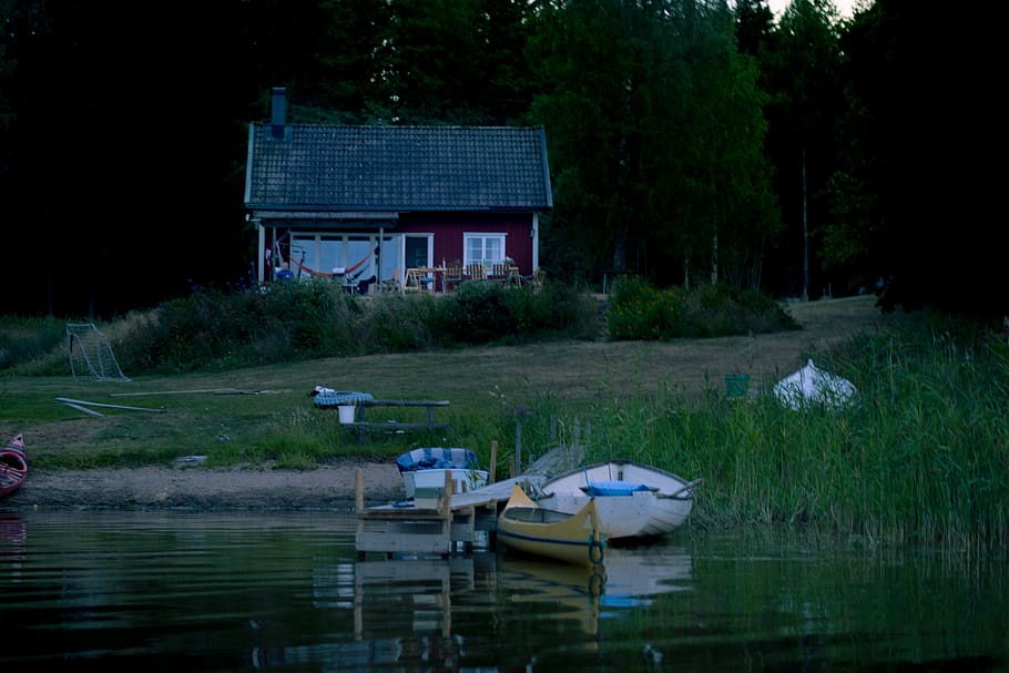 sweden, böda, water, nautical vessel, built structure, architecture HD wallpaper