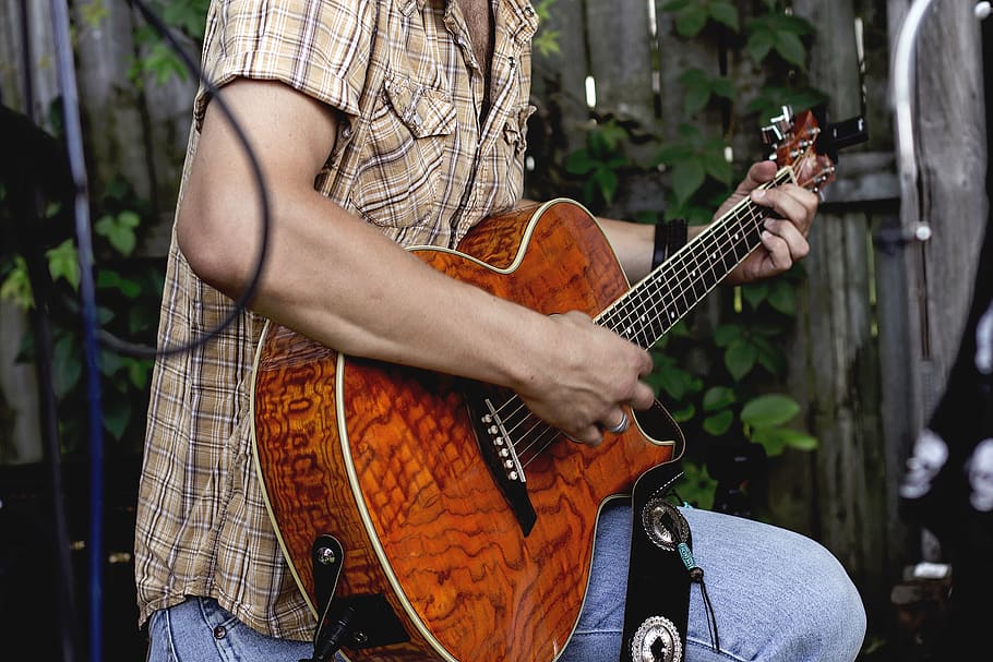 people, man, guy, guitarist, musician, acoustic, musical instrument HD wallpaper