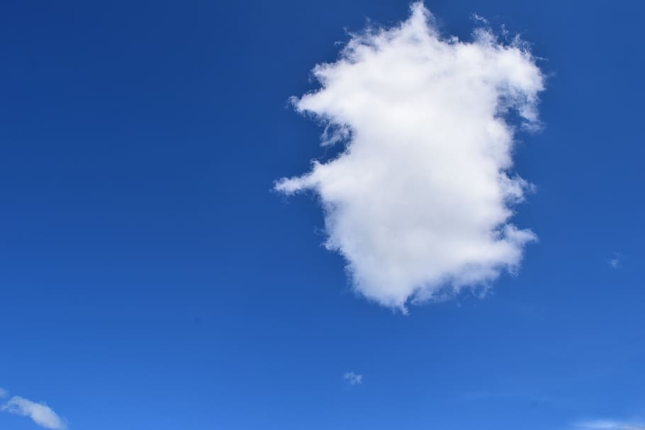 cloud monster, blue sky, nature, cloud - sky, white color, day HD wallpaper