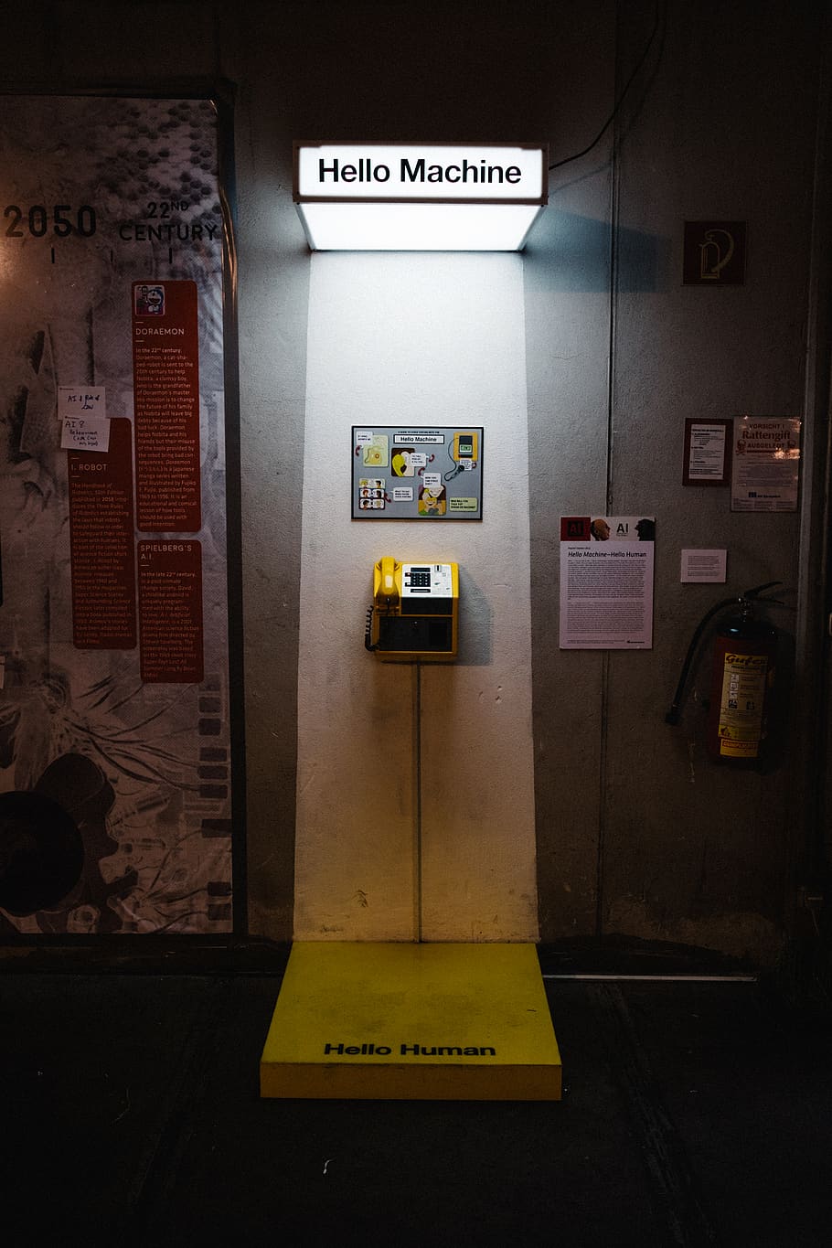 austria, linz, machine, electronic, telephone, yellow, moody HD wallpaper