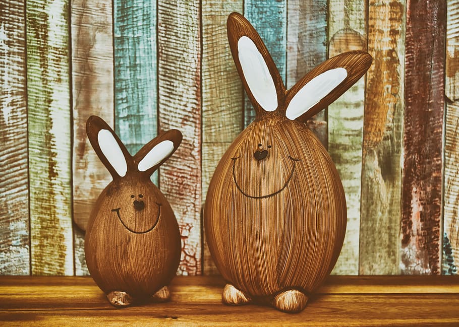 easter, easter bunny, figure, funny, happy easter, easter figures HD wallpaper
