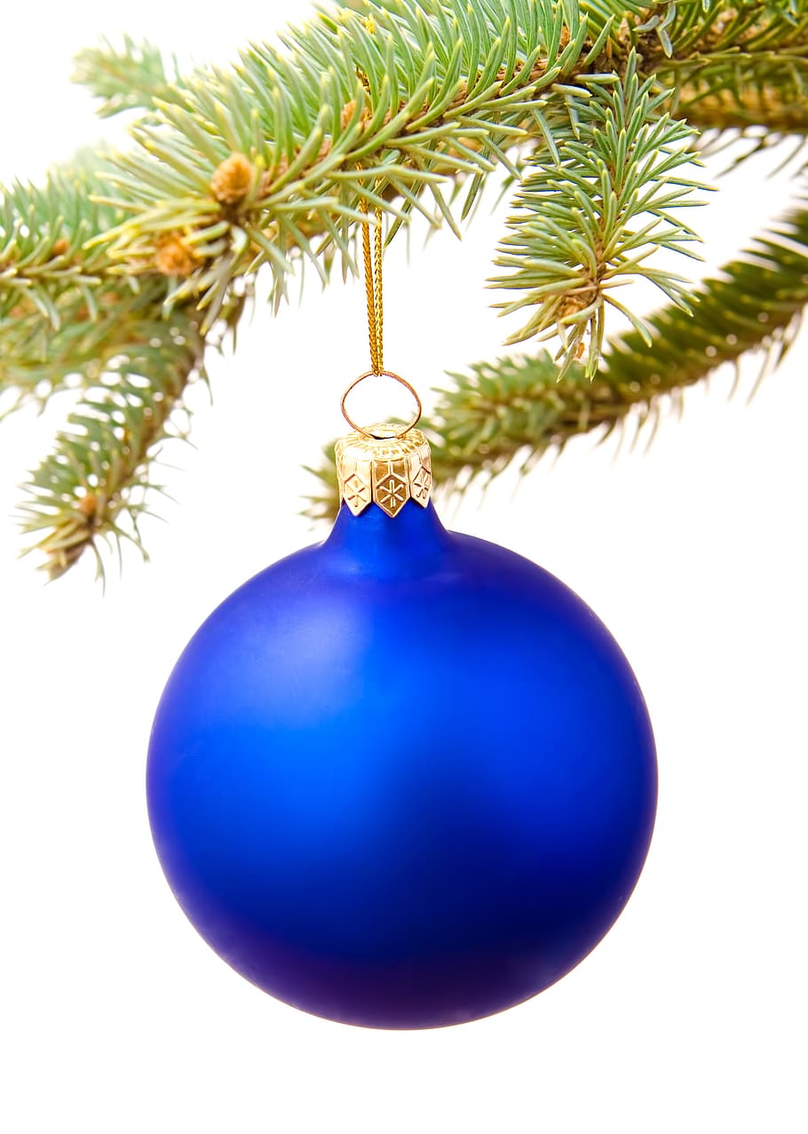 ball, xmas, tree, branch, fir, pine, sphere, new, christmas HD wallpaper
