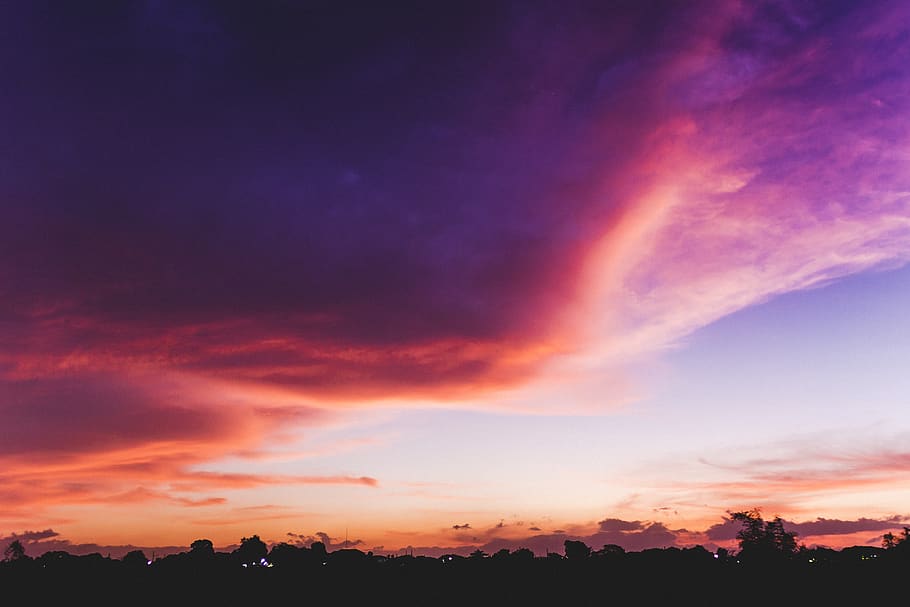 philippines, cavite, cotton candy, beautiful, twilight, mood HD wallpaper