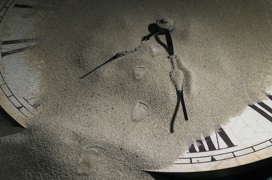 sand, outdoors, experimental, watch, time, soil, nature, sewing HD wallpaper