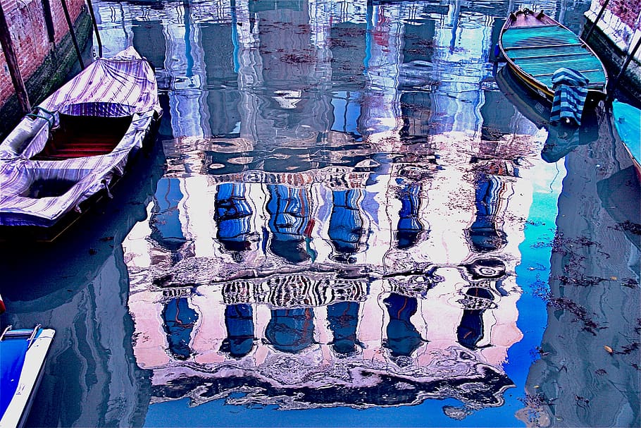 italy, venice, water, nautical vessel, no people, transportation HD wallpaper