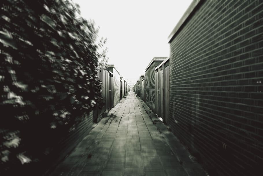 architecture, building, structure, establishment, alley, blur HD wallpaper