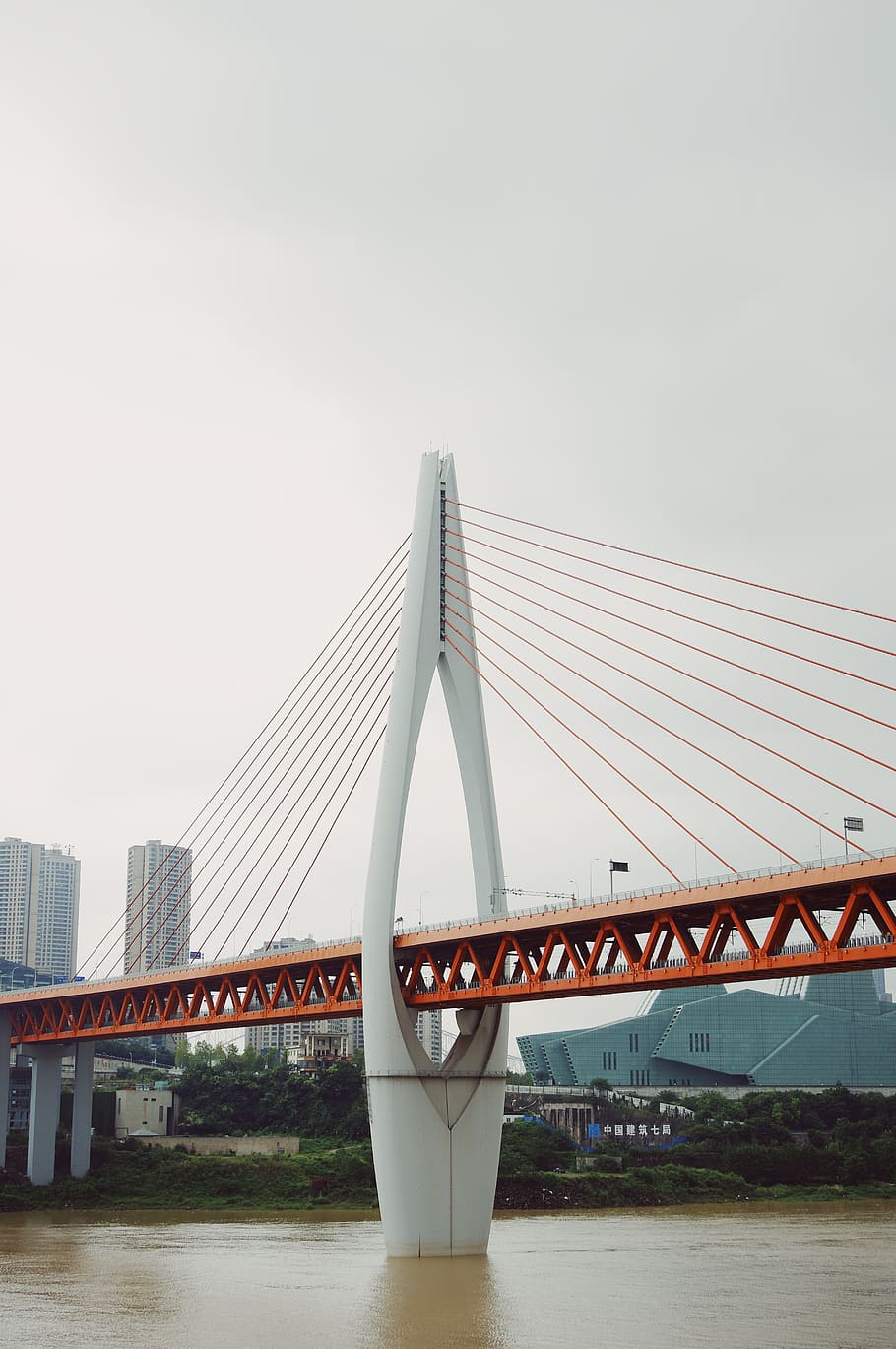 city, bridge, building, bridge - man made structure, built structure HD wallpaper