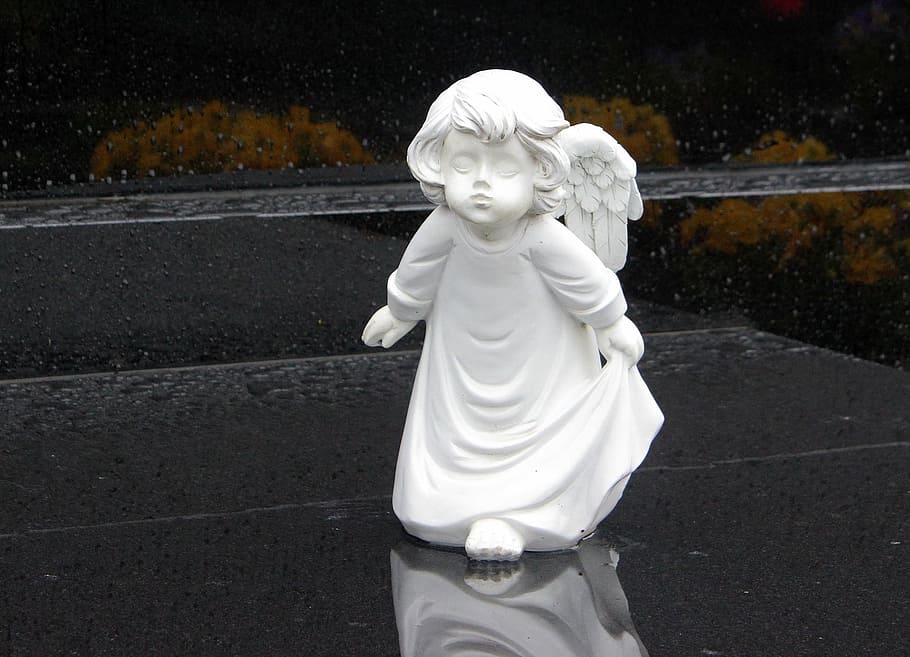 angel, figure, sculpture, object, statue, representation, human representation HD wallpaper