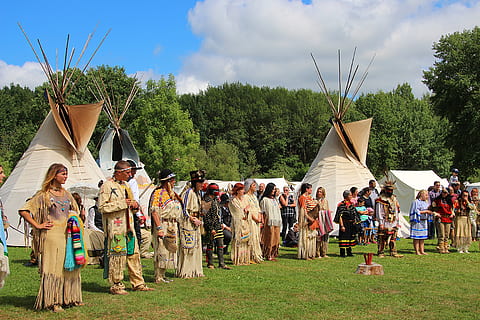 human, traditionally, tent, culture, indians, costumes, indian village HD wallpaper