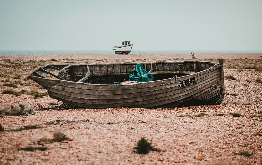 brown boat, nautical vessel, transportation, mode of transportation HD wallpaper