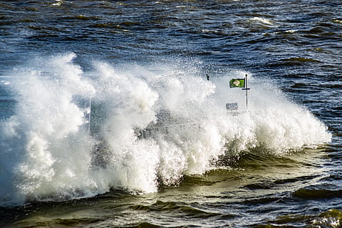 forward, water, elbe, river, wind, wave, nature, force of nature HD wallpaper