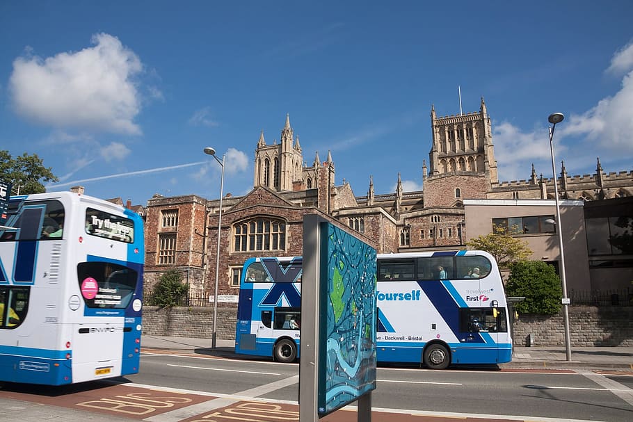 double, decker, bus, transport, city, service, construction HD wallpaper