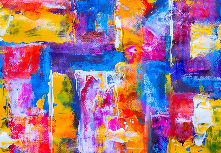 multicolored abstract painting, multi colored, creativity, backgrounds HD wallpaper