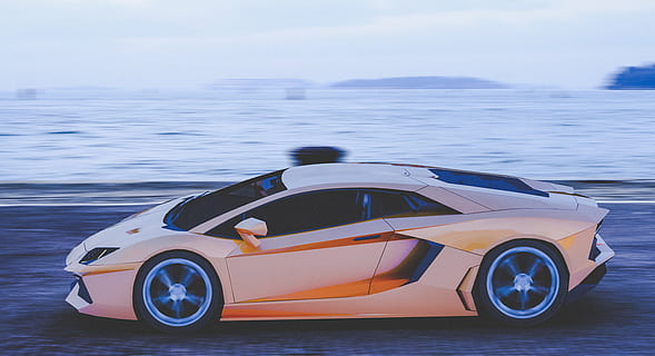 HD wallpaper: lamborghini, sea, driving, transportation, mode of  transportation | Wallpaper Flare