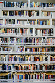 assorted books in shelf, furniture, room, indoors, bookcase, library HD wallpaper