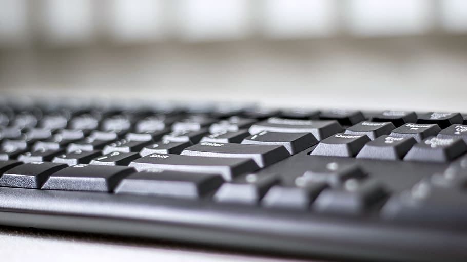 keyboard, computer, pc, desk, technology, laptop, internet HD wallpaper