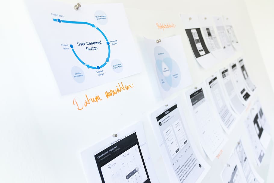 white printer paper on white wall, brochure, flyer, poster, electronics HD wallpaper