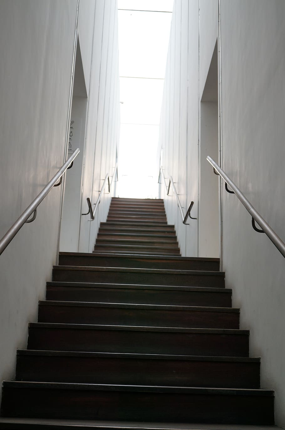 stairs, light, white, architecture, modern library, staircase HD wallpaper