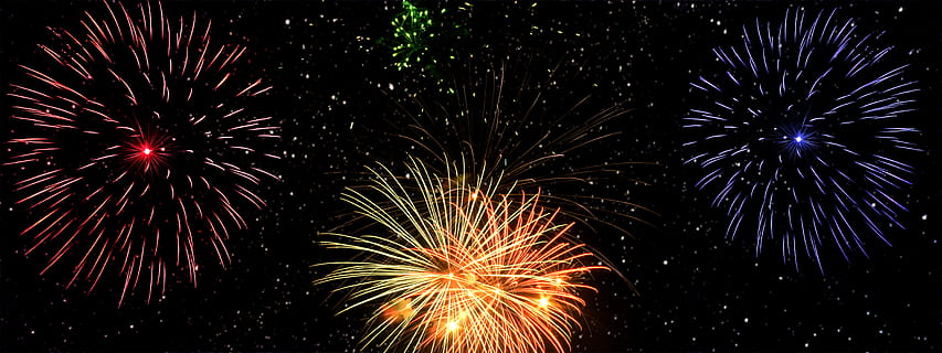 HD wallpaper: new year's day, new year's eve, fireworks, banner, starry sky  | Wallpaper Flare