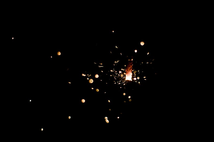 night, illuminated, celebration, glowing, no people, firework HD wallpaper
