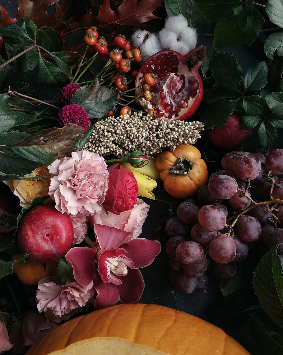 assorted fruits and flowers, plant, food, russia, rostov, gazetnyy pereulok HD wallpaper