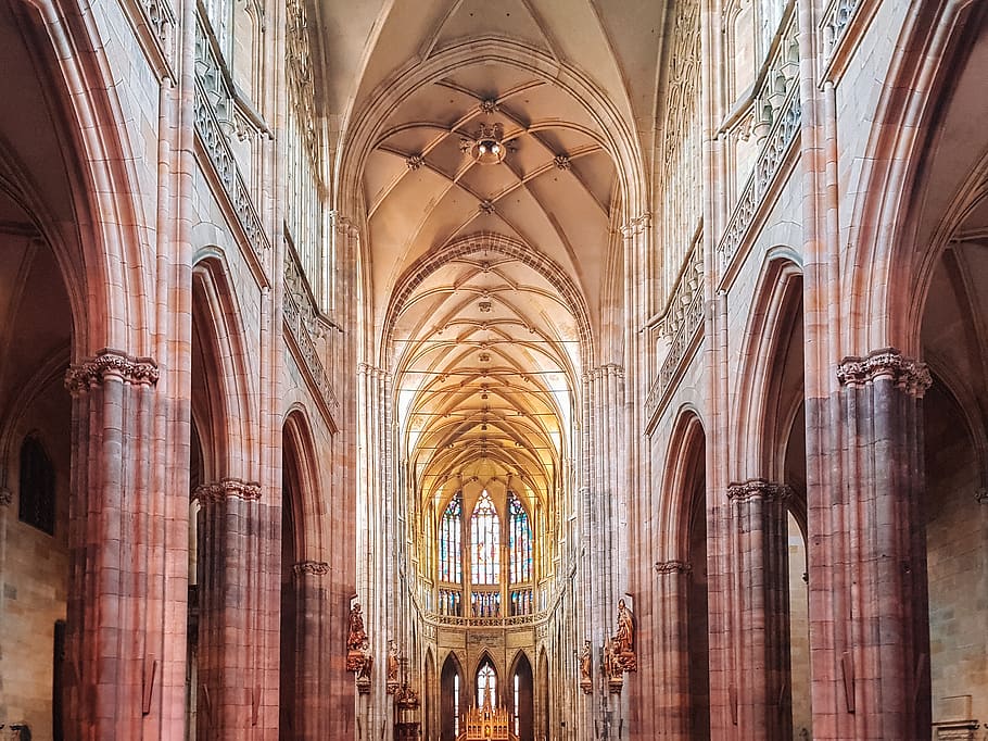 cathedral interior, religion, place of worship, architecture HD wallpaper