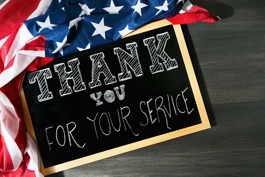 Thank You For Your Service Photo, American Flag, Flags, USA, Around the World
