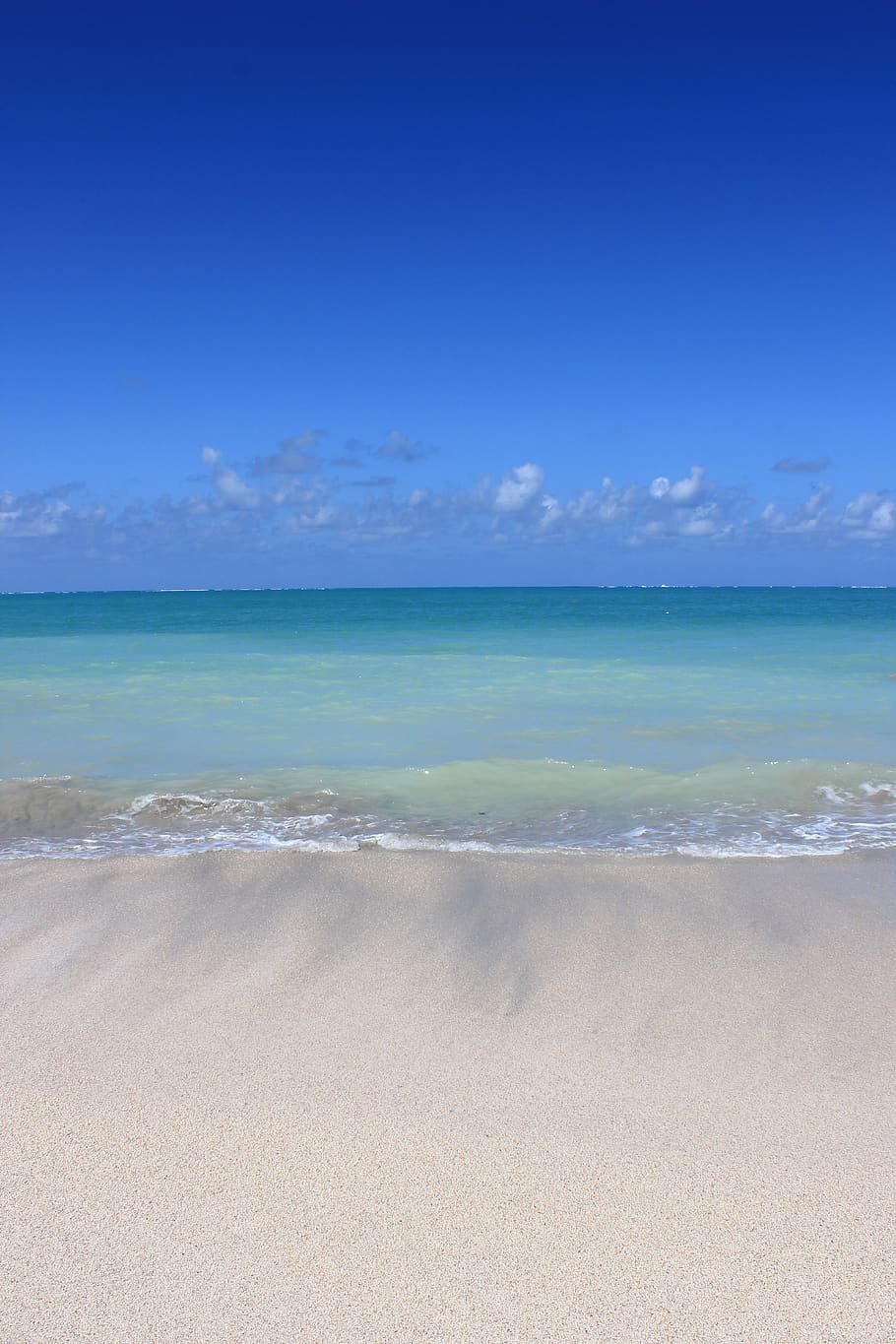brazil, barra grande, blue sky, green, sand, wave, beach, alagoas, HD wallpaper